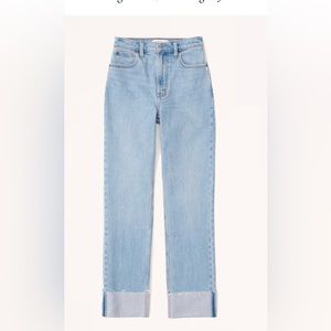 Abercrombie & Fitch 90s Ultra High Rise Straight Jean